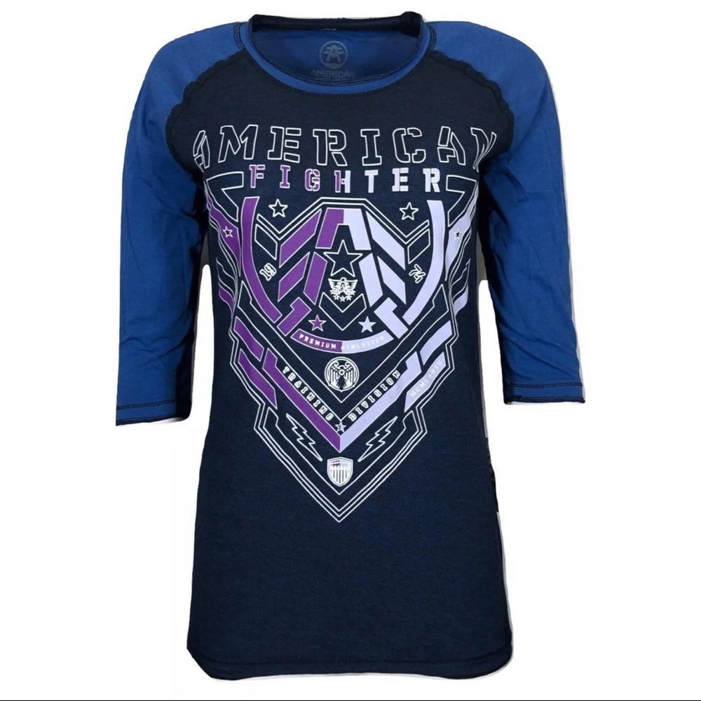 AMERICAN FIGHTER Womens T-Shirt KEMDELTON Athletic - Picture 2 of 7